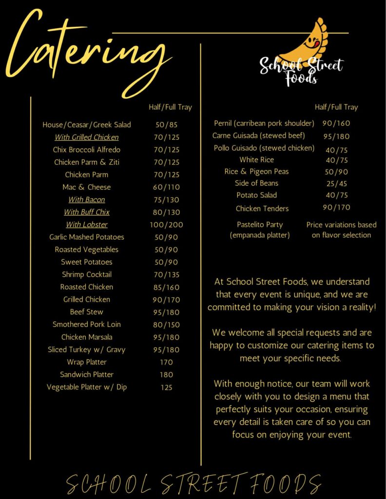 School Street Foods Catering